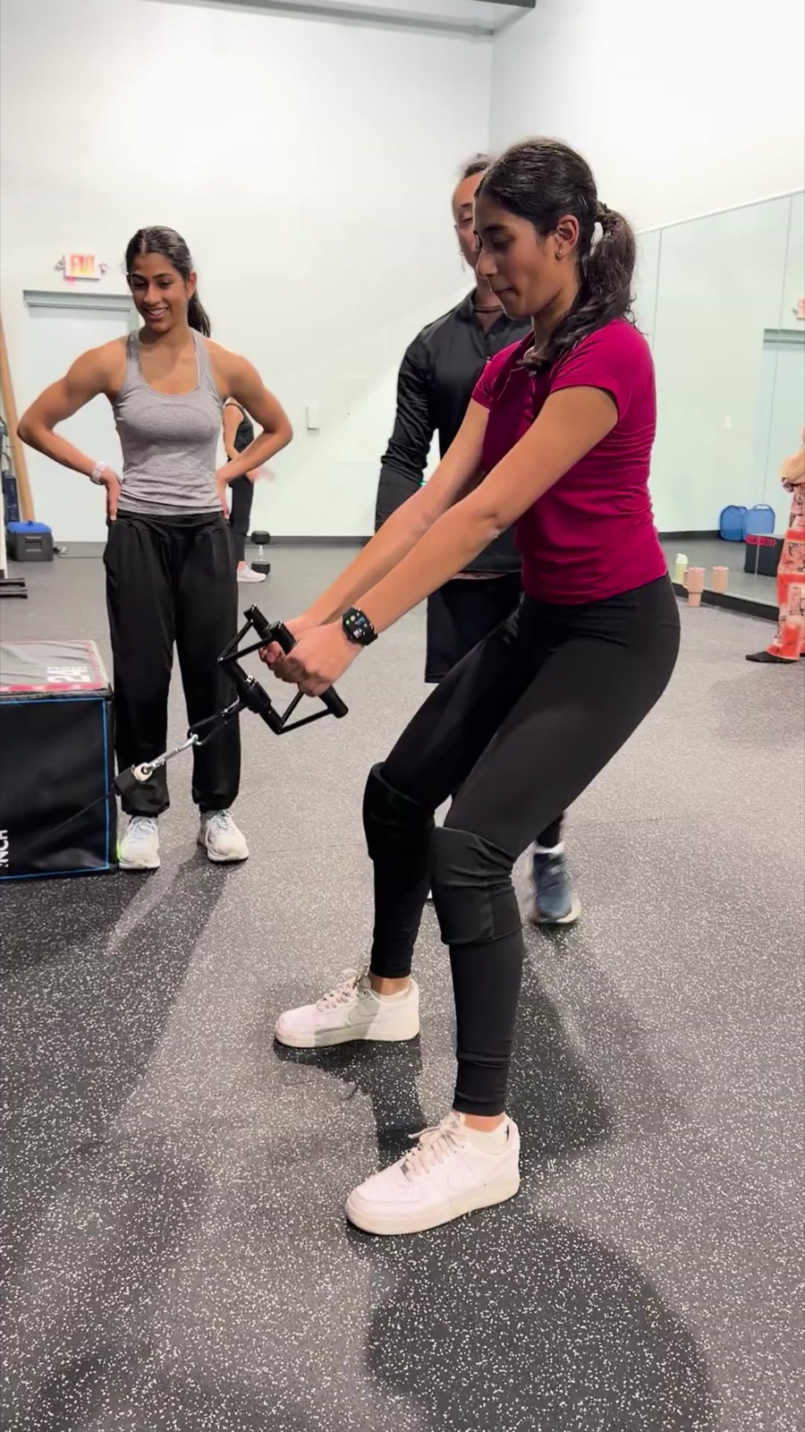 Training in the studio
